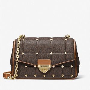 NWT Soho Quilted Monogram shoulder bag